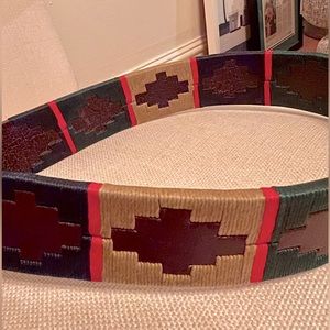 Men’s Argentinian Leather woven Gaucho belt